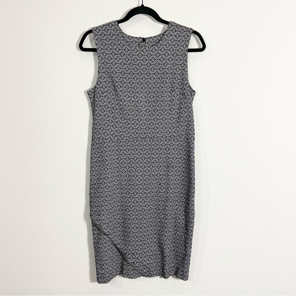 Margaret M Diamond Pattern Sleeveless Sheath Dress